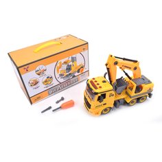 Конструктор-скрутка Yiwan Toys Инерционная машина, 74 детали