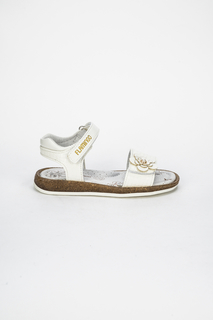 Сандалии для девочек Flamingo, цв. белый р.31