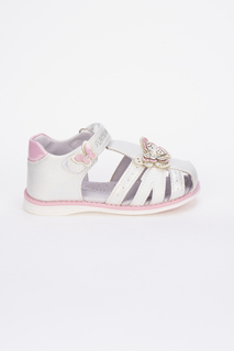 Босоножки для девочек Flamingo, цв. белый р.27