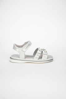 Сандалии для девочек Flamingo, цв. белый р.31