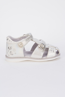 Сандалии для девочек Flamingo, цв. белый р.22