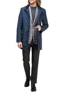 Плащ мужской BAZIONI 1019 S GRITS INDIGO синий 50 RU