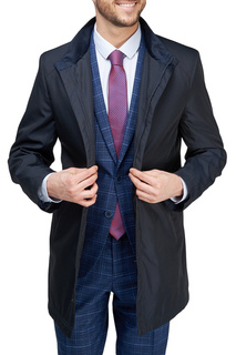 Плащ мужской BAZIONI 1019 S GRITS CHARCOAL синий 56 RU