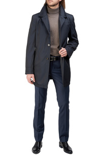 Плащ мужской BAZIONI 1018 M TWIST BLACK NAVY синий 48 RU