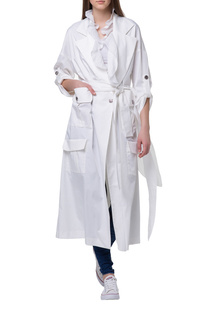 Плащ женский Adzhedo 6230 белый 3XL