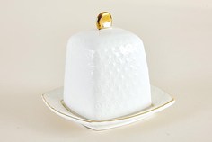 Блюдо для лимона с крышкой 10см ф.квадр. CS607110-A снежная королева Коралл