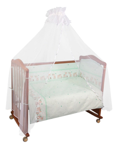 Борт в кроватку Тайна снов Оленята салатовый