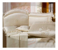 Текстильный бортик для кроватки BabyPiu Мягкий бортик BABYPIU 22L,154P_ORG Щелковые эмоции