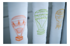 Текстильный бортик для кроватки Cloud factory Beauty Balloons, 12 шт CF-1-BB