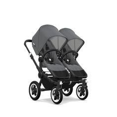 Коляска для двойни Bugaboo Donkey 2 Classic Twin complete black grey melange