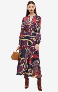 Платье женское MARCIANO Guess 94G806-7527Z-P70L фиолетовое/разноцветное 42 US