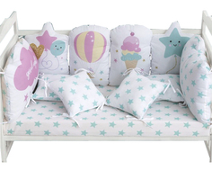 Набор бортиков "Крошка Я" Good night (60*42смх2шт,30*42смх4шт,30*30смх4шт) Крошка Я