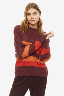 Свитер женский ICHI 110669 16034 бордовый S