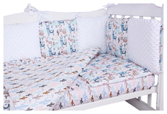Бортики в кроватку AmaroBaby Ламы 12 предметов
