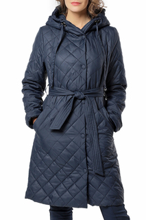 Пуховик-пальто женский DizzyWay 20110 синий 48 RU