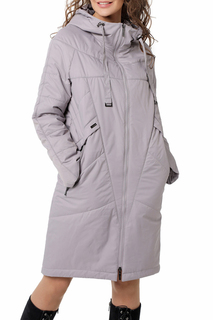 Пуховик-пальто женский DizzyWay 20107 фиолетовый 44 RU