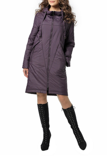 Пуховик-пальто женский DizzyWay 20107 фиолетовый 42 RU