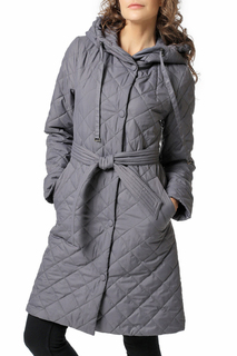 Пуховик-пальто женский DizzyWay 20110 серый 44 RU