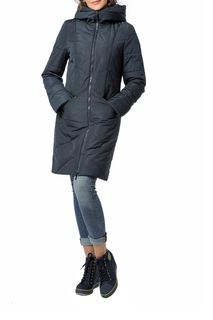 Пуховик-пальто женский DizzyWay 20102 синий 46 RU
