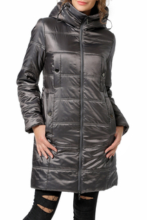 Пуховик-пальто женский DizzyWay 20111 серый 48 RU