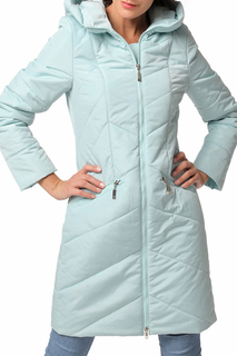 Пуховик-пальто женский DizzyWay 20102 голубой 62 RU