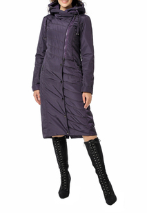Пуховик-пальто женский DizzyWay 20104 фиолетовый 62 RU