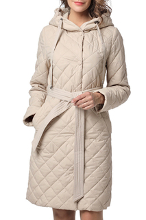Пуховик-пальто женский DizzyWay 20110 бежевый 56 RU