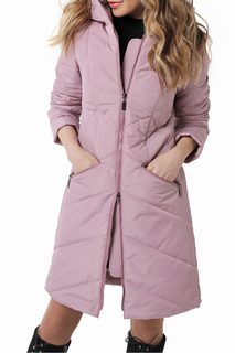 Пуховик-пальто женский DizzyWay 20102 розовый 58 RU
