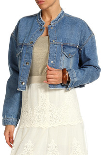 Джинсовая куртка женская Twin-Set Jeans JS62Y6 синяя XS