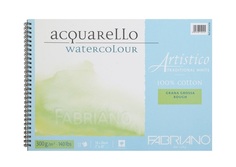 Альбом для акварели "Artistico Traditional White", 18x26 см, 12 листов Fabriano