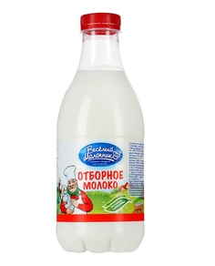 МОЛОКО ВЕСЕЛЫЙ МОЛОЧНИК ОТБОРНОЕ ЦЕЛЬНОЕ ПАСТЕРИЗОВАННОЕ 3.5-4.5 % 930 МЛ