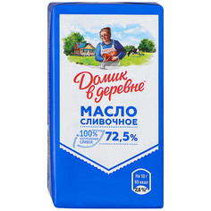 МАСЛО ДОМИК В ДЕРЕВНЕ БЗМЖ СЛИВОЧНОЕ ЖИР. 72.5 % 180 Г ФОЛЬГА ХК ОПОЛЬЕ РОССИЯ