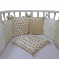 Борт в кроватку Топотушки 12 месяцев бежевый