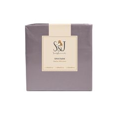 Простыня S&J 215х240 см серый