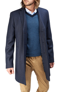 Пальто мужское BAZIONI 5015 S RIB DK NAVY LUX синий 58 RU