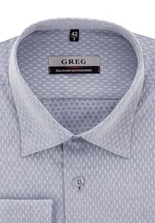 Рубашка мужская Greg 213/319/046 синяя 43
