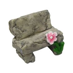 Миниатюра Скамейка с цветком 3,8*2,5*3см, Астра 7717802 Astra