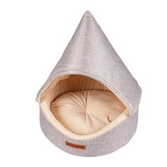 Домик для кошек и собак Xody, бежевый, 44x44x55см