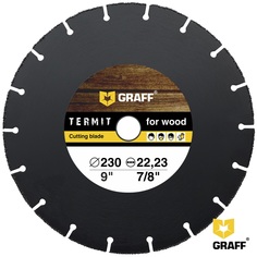 Отрезной диск по дереву GRAFF Termit 230 мм для УШМ (болгарки)