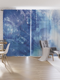 Шторы под лён JoyArty «Небесное приключение», серия Oxford DeLux, 340х265 см