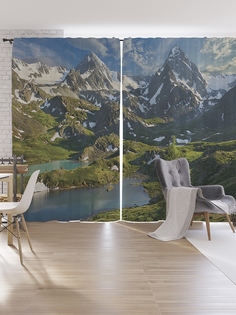 Шторы под лён JoyArty «Мечта мудреца», серия Oxford DeLux, 340х265 см