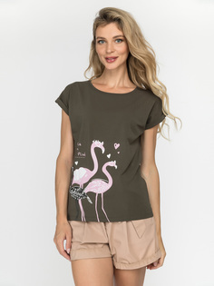 Футболка женская DAIROS GD69300822 зеленая S