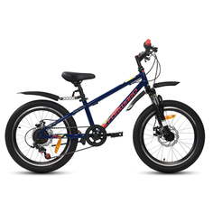 Велосипед 20" Forward Unit 20 3.0 disc 19-20 г 10,5" Темно-синий/Красный/RBKW01N06007