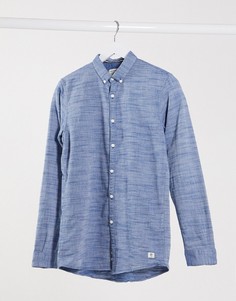 Синяя рубашка Tom Tailor-Темно-синий