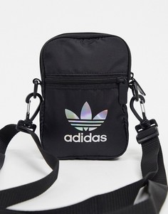 Черная маленькая сумка через плечо adidas Originals-Черный