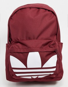 Бордовый рюкзак с логотипом adidas Originals-Красный