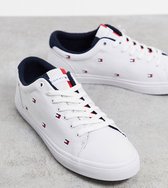 Белые парусиновые кроссовки с логотипом Tommy Hilfiger эксклюзивно для ASOS-Белый