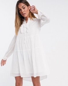 Белое свободное платье Vero Moda-Белый