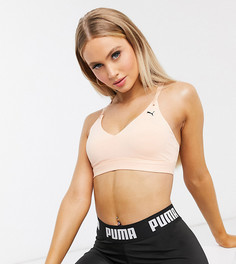 Бюстгальтер на бретелях персикового цвета Puma Training эксклюзивно для ASOS-Оранжевый