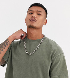 Oversize-футболка цвета хаки Reclaimed Vintage inspired-Зеленый